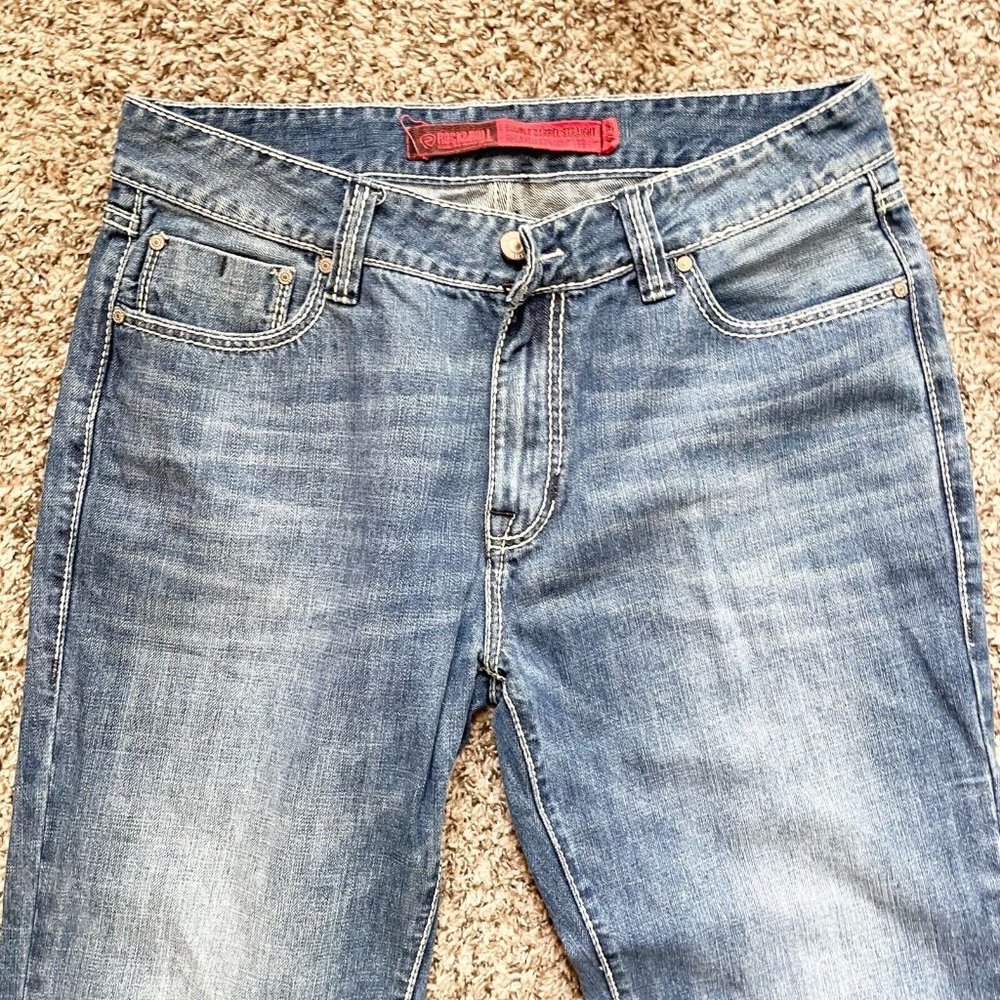 Rock & Roll Denim Cowboy Jeans Mens 36x28.5 Relaxed Straight Leg Double Barrel - Picture 4 of 11